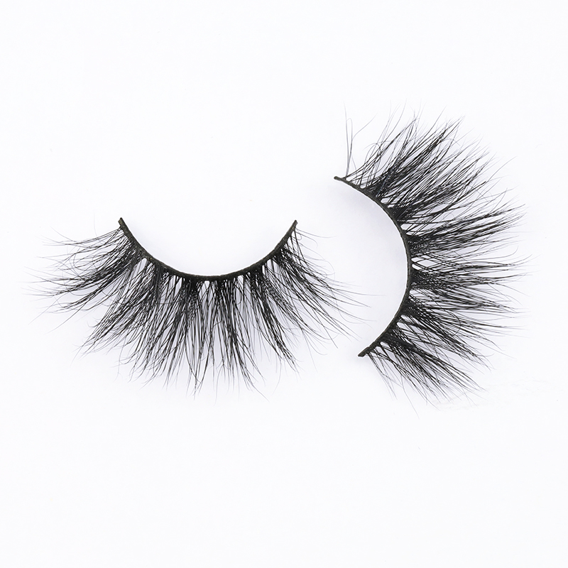 Free Sample Accepted Real Mink Fur 3D 25mm Strip Lashes with Wholesale Price Eyelashes with Private Label YY127